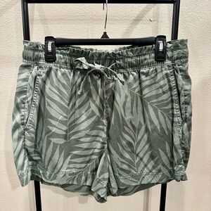 Nicole Miller Women’s Tropical Drawstring Shorts (Large)